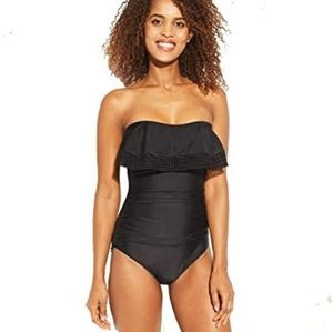 Kona Sol strapless one piece swimsuit